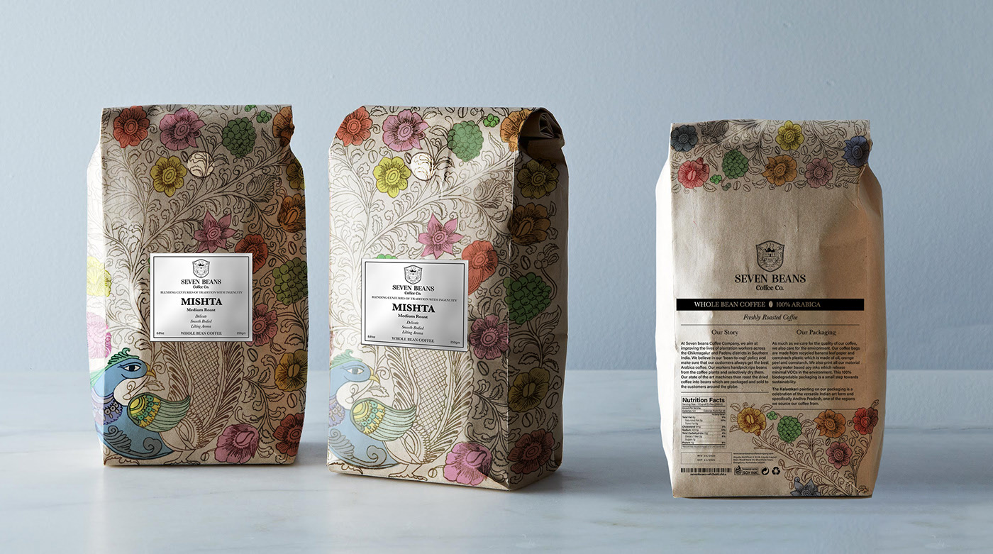 咖啡包裝設計 Coffee Bean Packaging - Sustainable Packaging Design